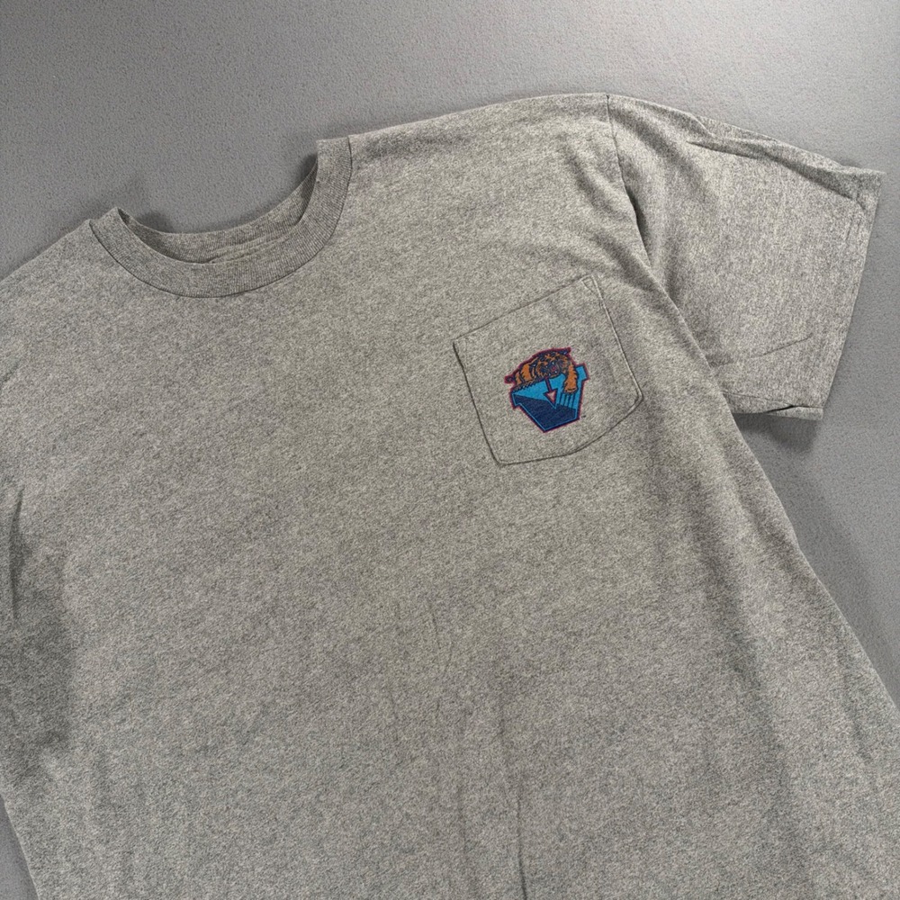 Vintage Villanova Wildcats Tiger Pocket Tee Cotton Exchange XXL Gray USA Made